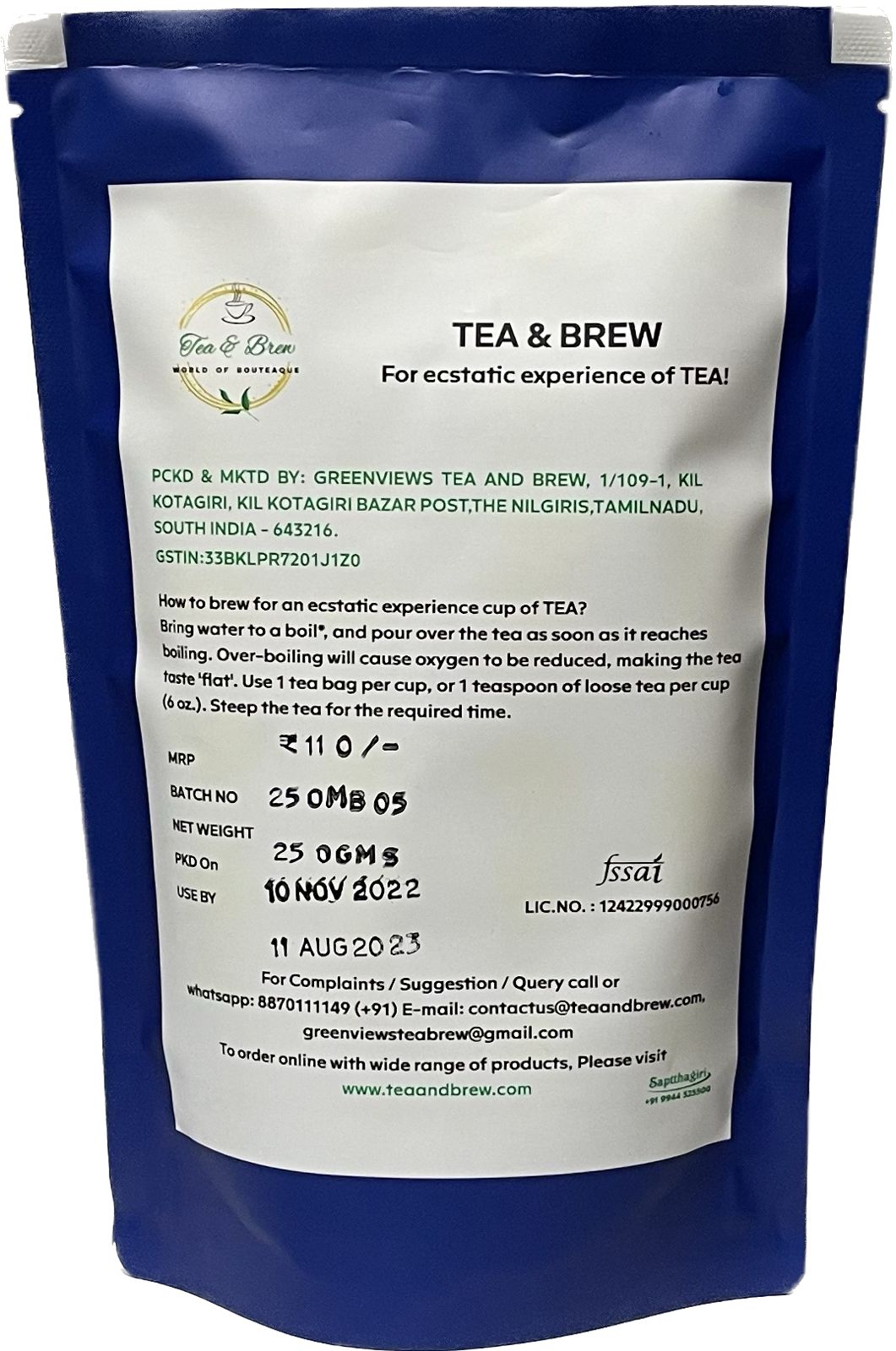 MEDIUM BLEND - CTC Tea